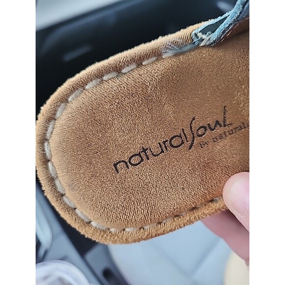 Natural Soul By Naturalizer Women's 7.5 MED Green Leather Sandals Style Dalton - Picture 8 of 10